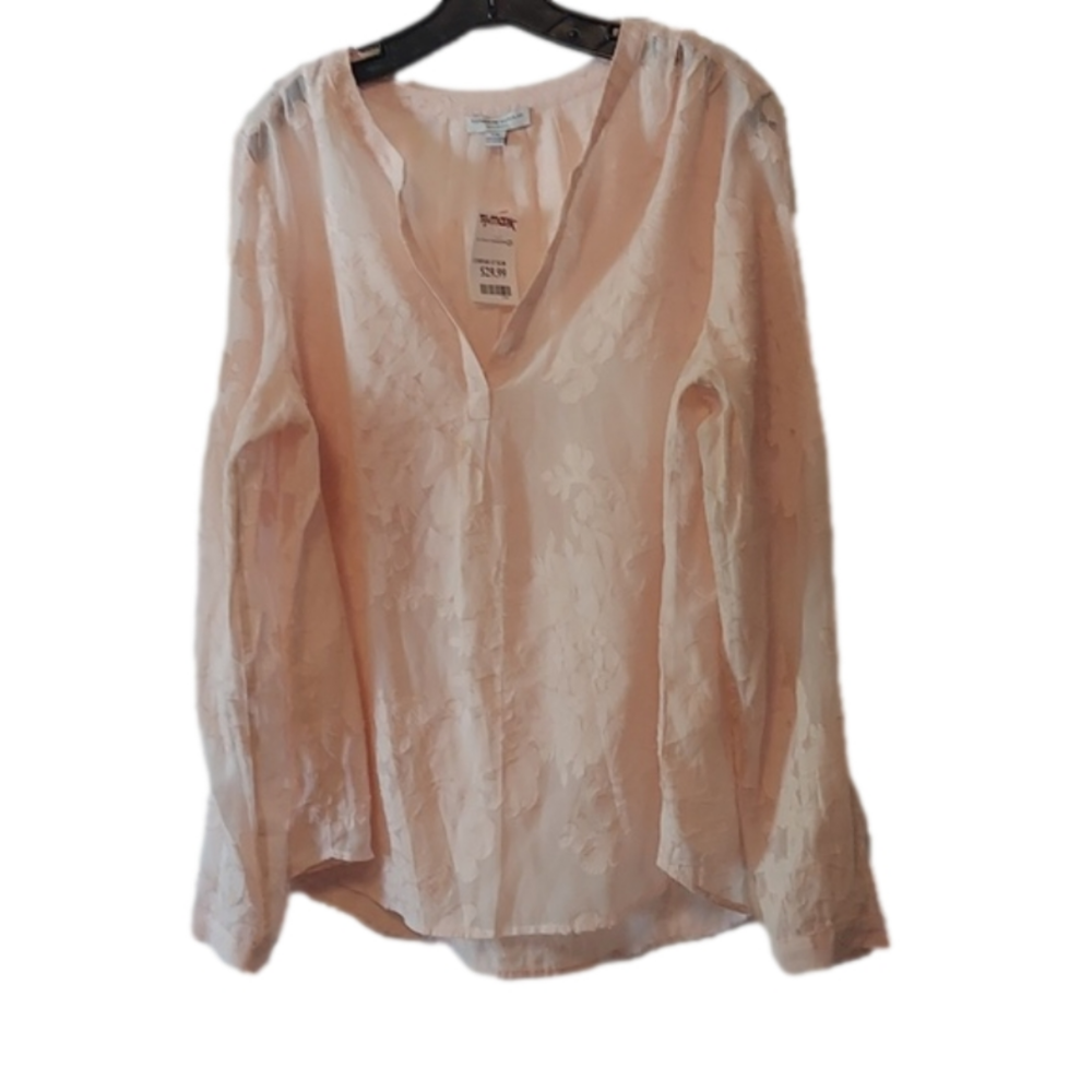 Peach Katherine Barclay blouse. NWT